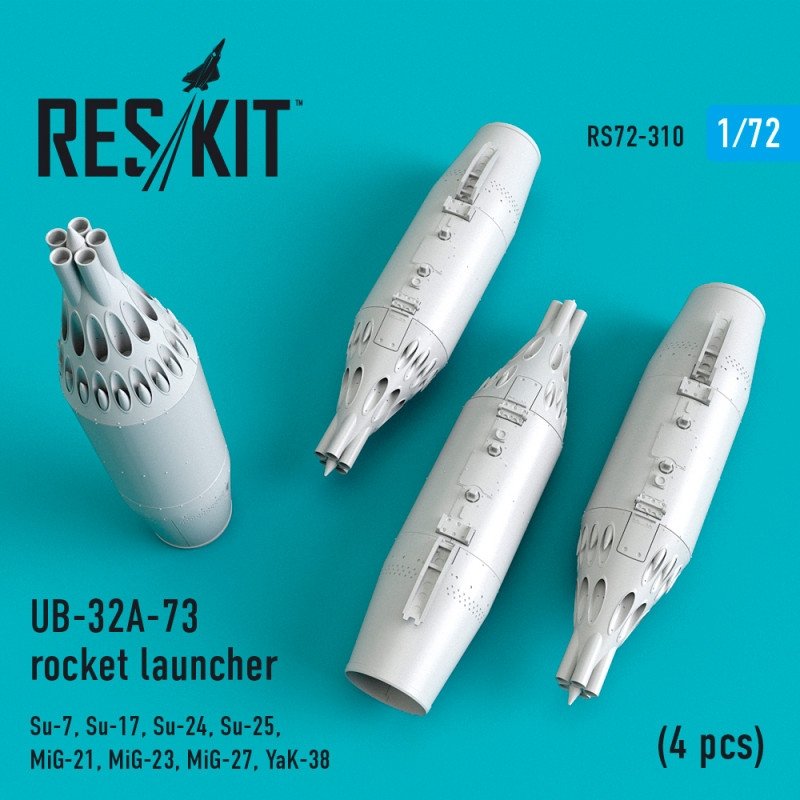 Lance-roquettes RESKIT RS72-0310 UB-32A-73 (4 pièces) 1/72