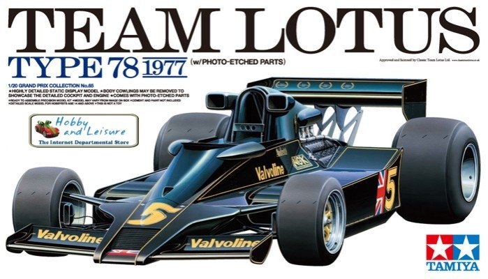 Tamiya 20065 Team Lotus Type 78 1977 (avec pièces photo-découpées) (1/20)