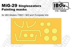 IBG 72M008 MiG-29 Singleseaters Painting masks for IBG Models 72901 / 72903 and Trumpeter kit 1/72