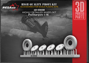 RESArm 48-03038 I 16 - Wheels under load (3D resin printing) 1/48