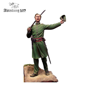 502 Abteilung ABT1013 5TH GEORGIA INFANTRY (CLINCH RIFLES) 1861. 54MM RESIN. – immagine 2