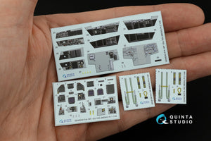 Quinta Studio QD48243 F/A-18F late / EA-18G 3D-Printed &amp;amp; coloured Interior on decal paper ( Meng ) 1/48 – immagine 9