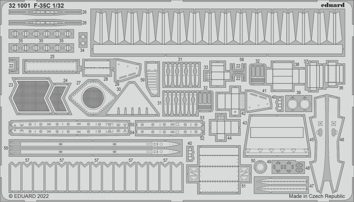 Eduard 321001 F-35C TRUMPETER 1/32 – image 2