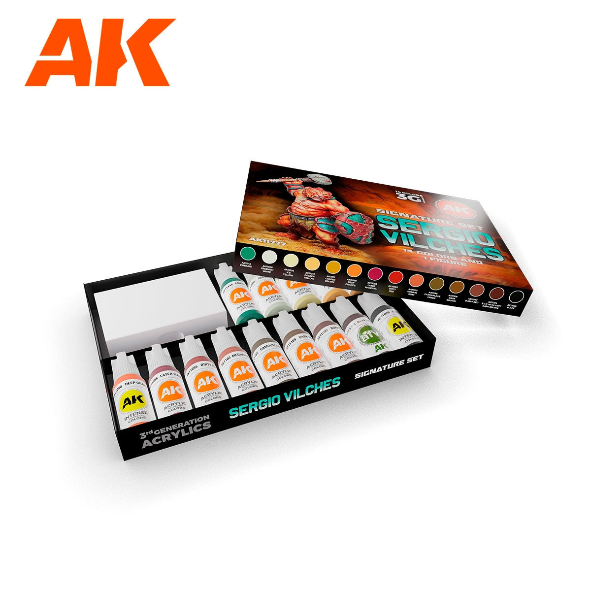 AK Interactive AK11777 SERGIO VILCHES – 3GEN SIGNATURE SET – 14 COLORS &amp;amp; 1 FIGURE – Bild 2