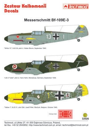 Techmod 32026 - Messerschmitt Bf 109E-3 (1/32)  – image 2