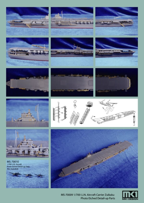 MK1 Design MS-70008 I.J.N SHOKAKU DETAIL-UP ETCHED PART 1/700 – Bild 4