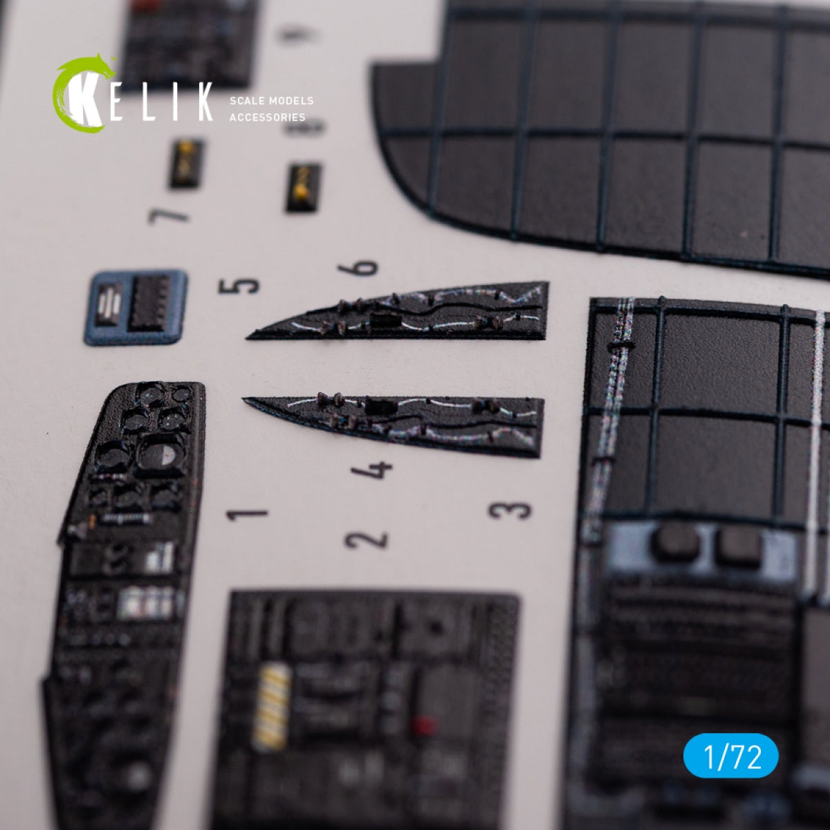 KELIK K72078 CH-53D Sea Stallion interior 3D decals for Fujimi/Academy kit 1/72 – zdjęcie 6