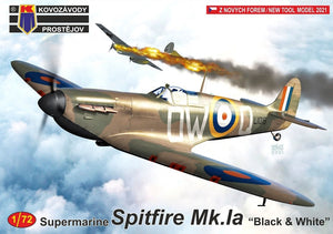 Kovozavody Prostejov KPM0263 Spitfire Mk.Ia « Noir &amp;amp; Blanc » 1/72