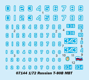 Trumpeter 07144 Russian T-80B MBT 1/72 – Bild 4