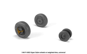 Armory Models AW48316 F-100D Super Sabre wheels w/ weighted tyres 1/48 – immagine 2