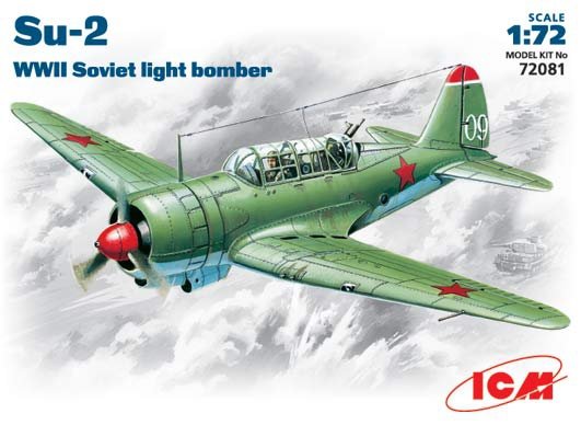 ICM 72081 Su-2 Bombardier léger soviétique de la Seconde Guerre mondiale (1/72)
