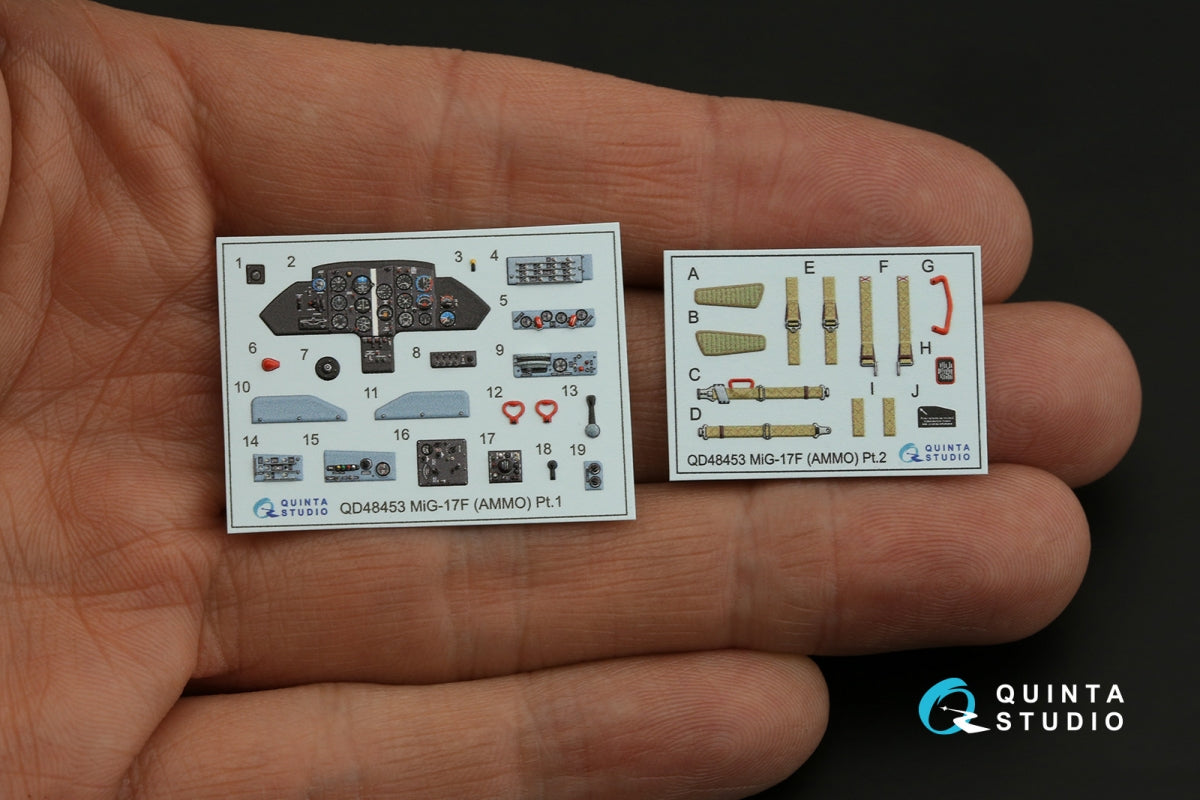 Quinta Studio QD48453 MiG-17F 3D-Printed coloured Interior on decal paper (AMMO/Kinetic) 1/48 – Bild 4