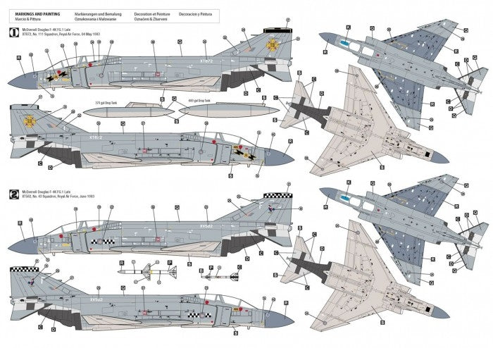 Hobby 2000 72081 F-4K Phantom FG.1 Late Vol.1 ( Fujimi + Cartograf + Maski ) 1/72 – imagen 2