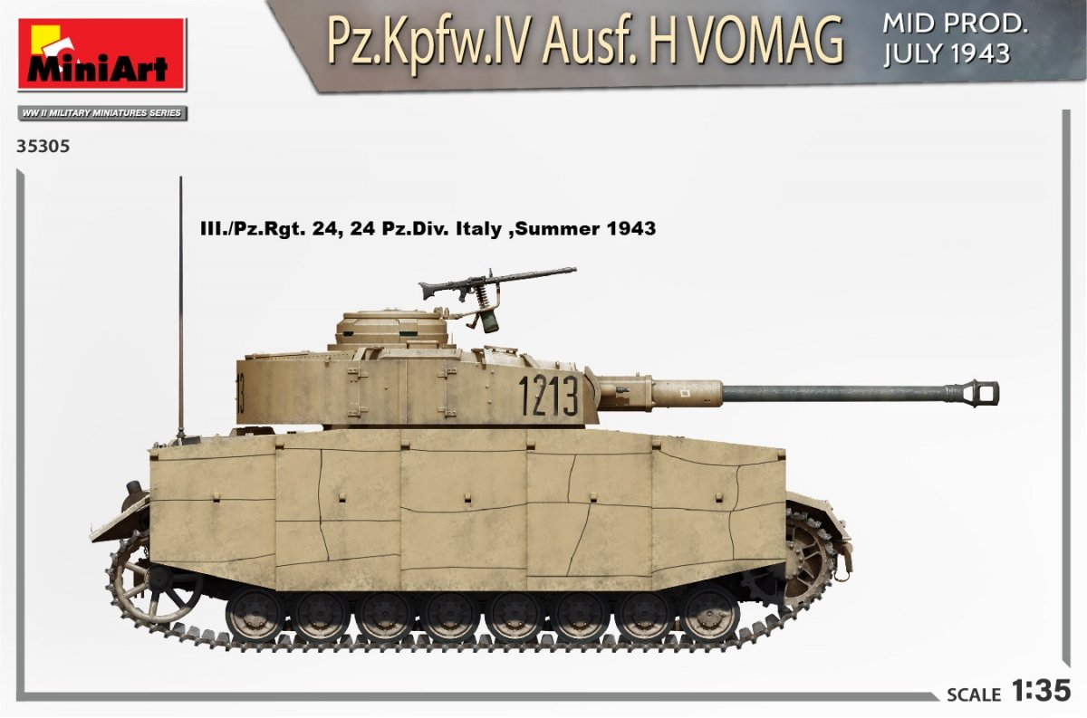 MiniArt 35305 Pz.Kpfw.IV Ausf. H Vomag. MID PROD. JULY 1943. INTERIOR KIT 1/35 – zdjęcie 5