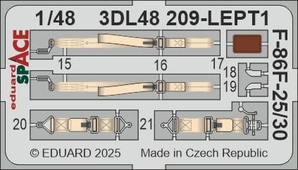 Eduard 3DL48209 F-86F-25/30 SPACE Airfix 1/48 – image 4