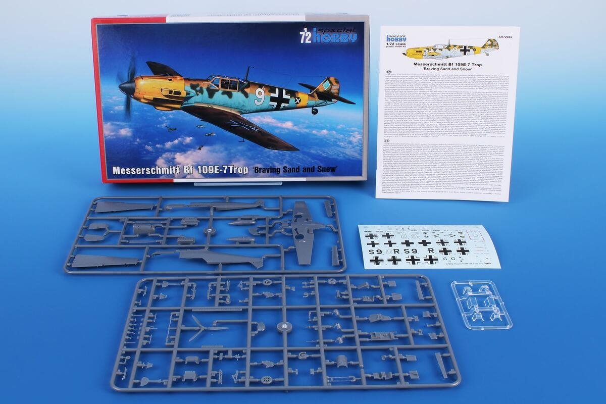 Special Hobby 72462 Messerschmitt Bf 109E-7Trop ‘Braving Sand and Snow’ 1/72 – immagine 2