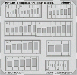 Eduard 00029 Template oblongs STEEL
