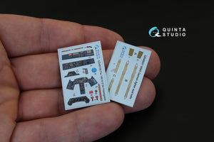 Quinta Studio QD48156 FW 190A-5 3D-Printed &amp;amp; coloured Interior on decal paper (for Hasegawa kit) 1/48 – Bild 3