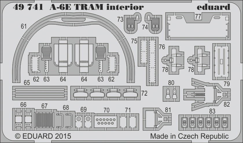 Intérieur du tram A-6E Eduard 49741 HOBBY BOSS 1/48 – image 2