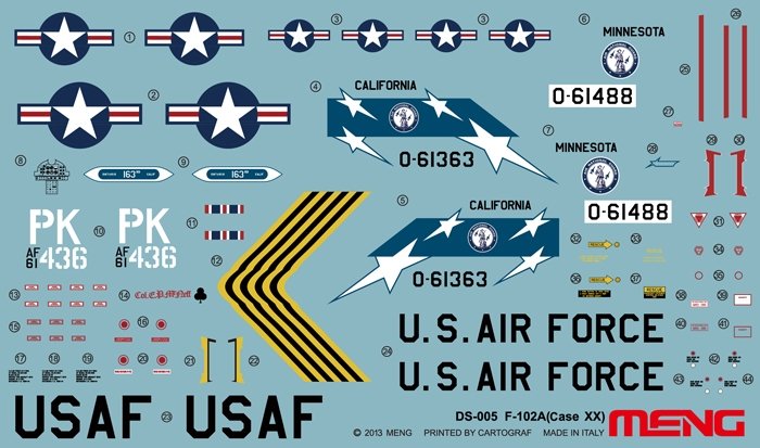 Meng Model DS-005 F-102A Delta Dagger (Case XX Wing) 1/72 – zdjęcie 8