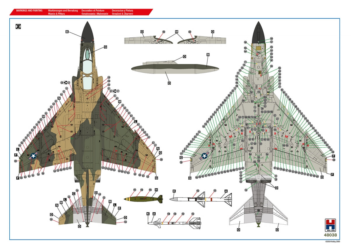 Hobby 2000 48038 Vietnam Aces vol.2 ( ACADEMY + CARTOGRAF + MASKI ) 1/48 – zdjęcie 5
