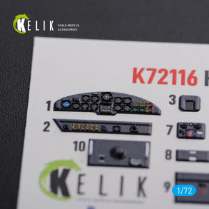 KELIK K72116 He-111 H6 interior 3D decals for Airfix kit 1/72 – immagine 4