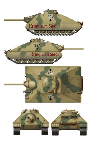 Das Werk DW35019 Schwerer kleiner Panzerkampfwagen German Heavy Tank Project 1944 (2 in 1) 1/35 – Bild 4