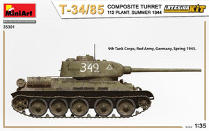 MiniArt 35301 T-34/85 COMPOSITE TURRET. 112 PLANT. SUMMER 1944 INTERIOR KIT 1/35 – zdjęcie 4
