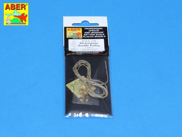 Aber R-09n All-purpose double Pulley x2 pcs. – immagine 6