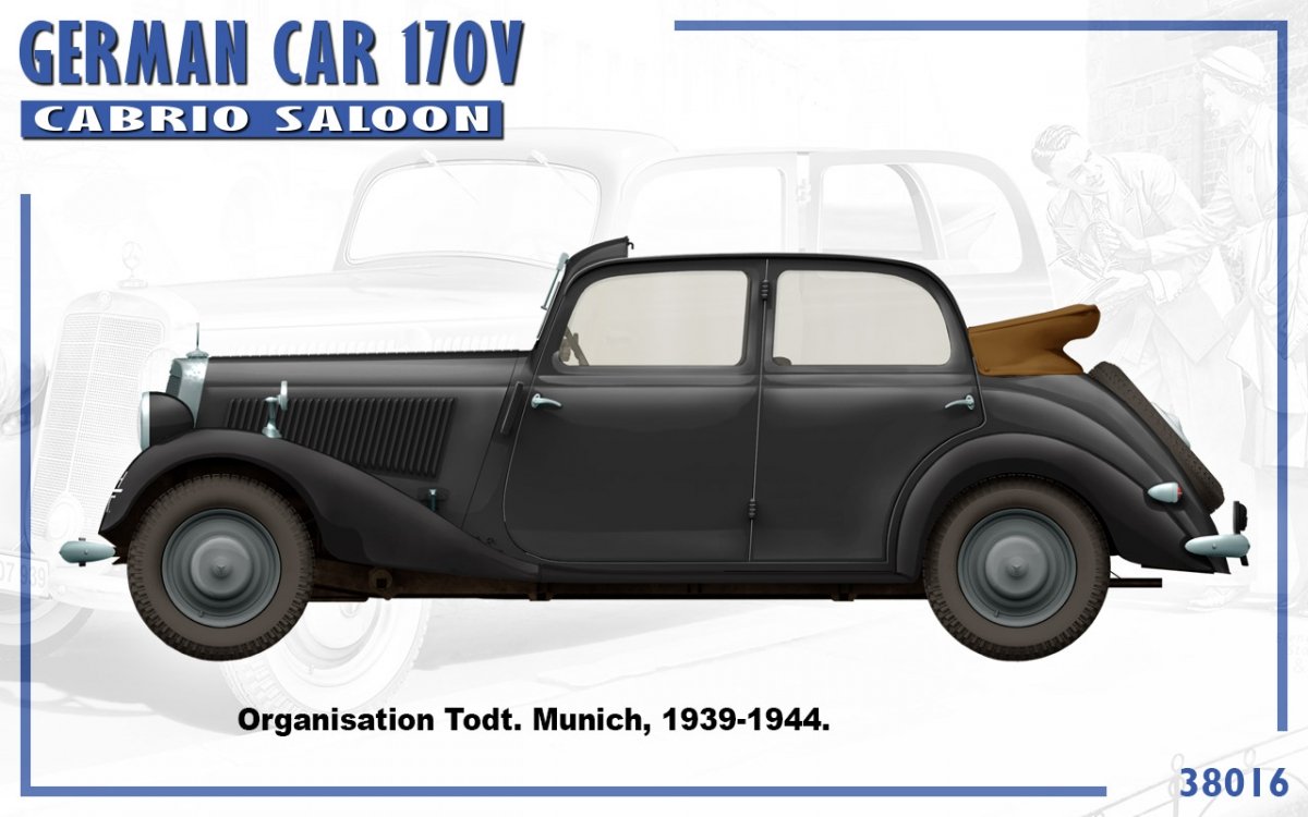 MiniArt 38016 GERMAN CAR 170V CABRIO SALOON 1/35 – Bild 7