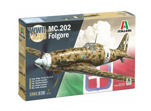 Italeri 1481 Macchi MC.202 Flogore &amp;quot;Aces&amp;quot; - 5 Regia Aeronautica Aces Versions 1/72