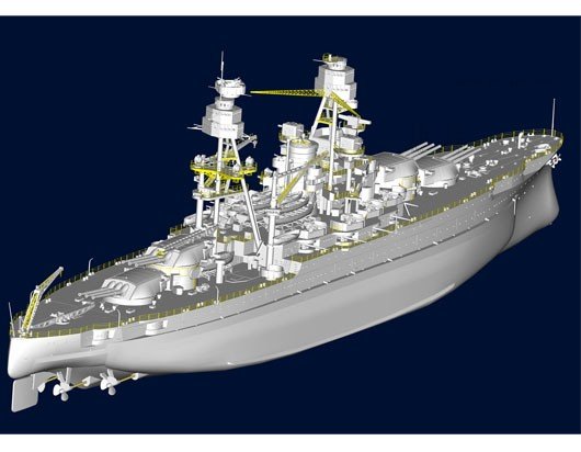 Trumpeter 03701 USS Arizona BB-39 1/200 – zdjęcie 4