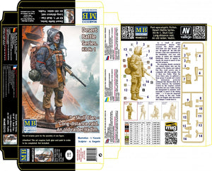 Master Box 35213. Fiction post-apocalyptique. Série Bataille du Désert. Clan du Crâne – Raid longue distance. Kit n° 1. Un vieux pillard. Vadim 1/35 – image 2