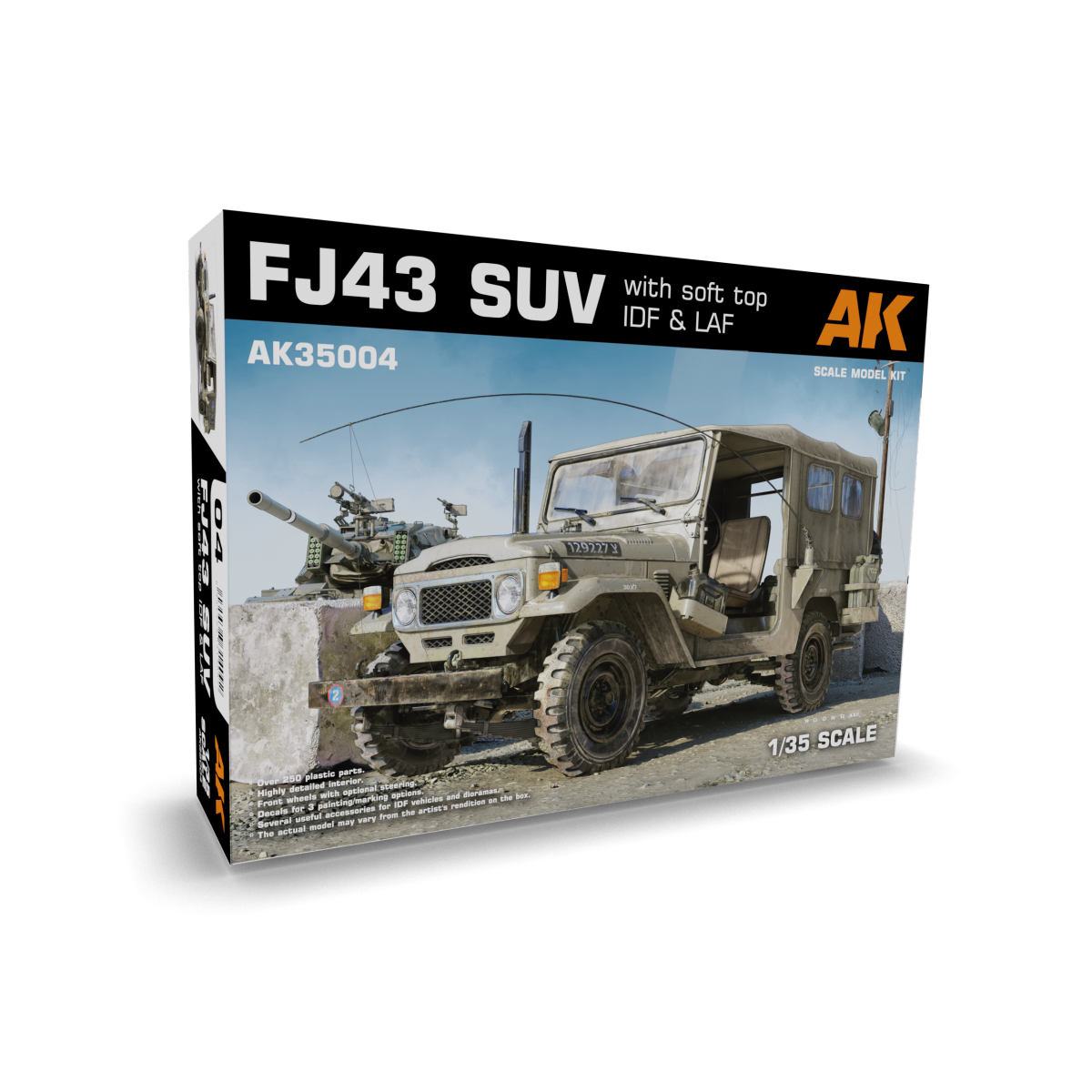 AK Interactive AK35004 FJ43 SUV WITH SOFT TOP IDF &amp;amp; LAF 1/35