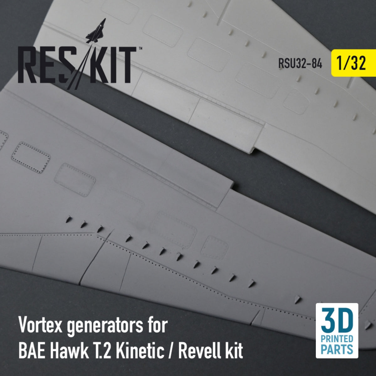 RESKIT RSU32-0084 VORTEX GENERATORS FOR BAE HAWK T.2 KINETIC / REVELL KIT (3D PRINTED) 1/32 – Bild 2