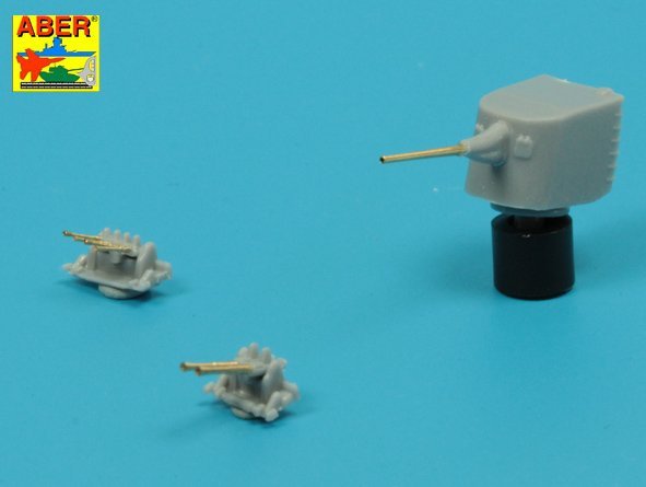 Aber 350L-75 Barrels set for Japnnese Light Cruiser like: Abukama; Isuzu; Kinu; Nagara; Natori; Yura -140mm x 7, 25mm x 4, 13mm x 4 1/350 – immagine 4