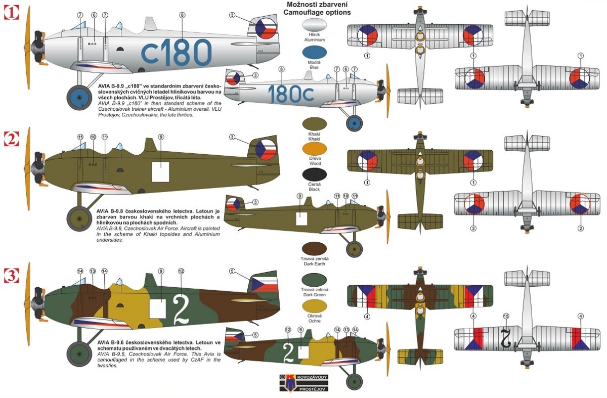 Kovozavody Prostejov KPM4818 Avia BH-9 „Boska“ 1/48 – zdjęcie 2