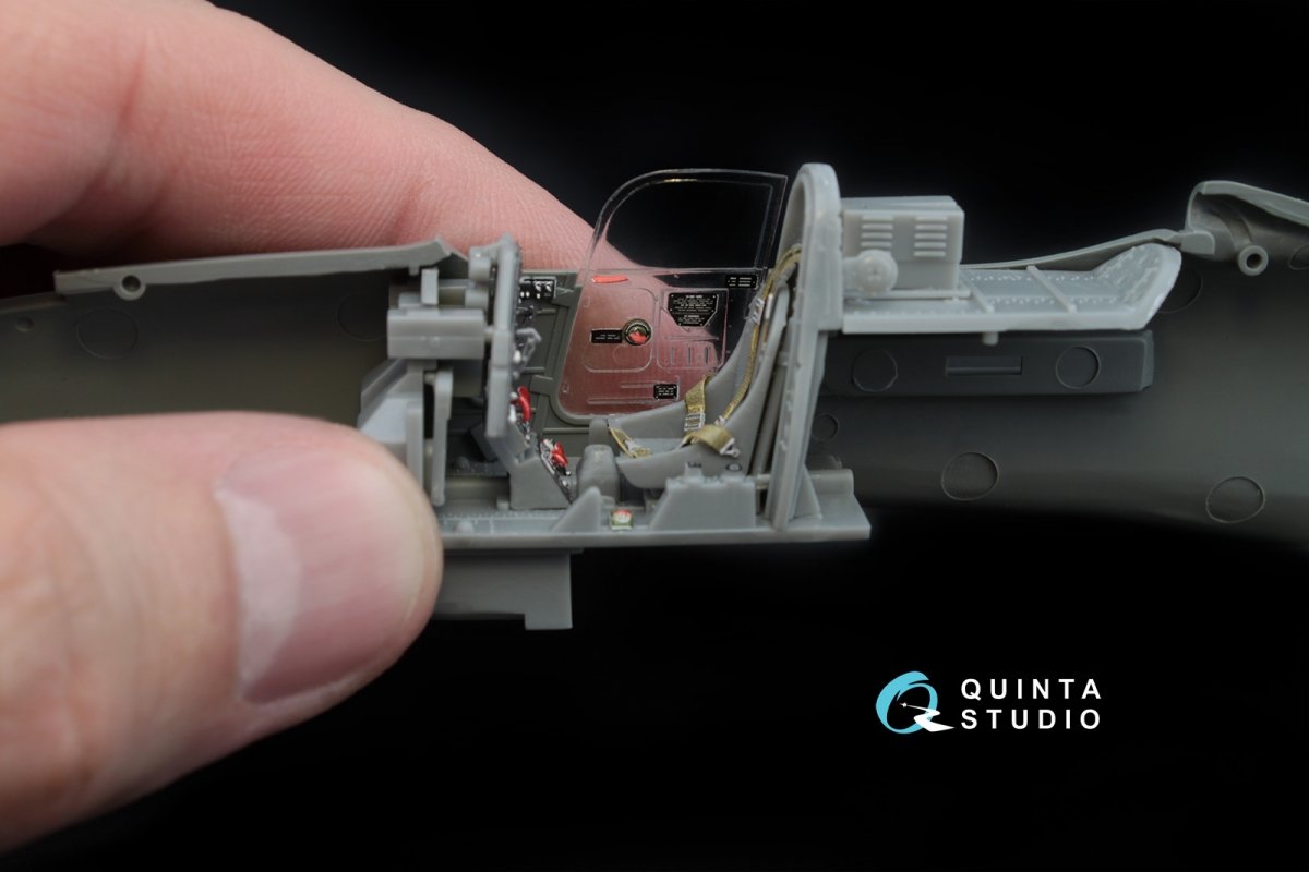 Quinta Studio QD48034 P-39Q/N 3D-Printed &amp;amp; coloured Interior on decal paper (for Hasegawa kit) 1/48 – immagine 7