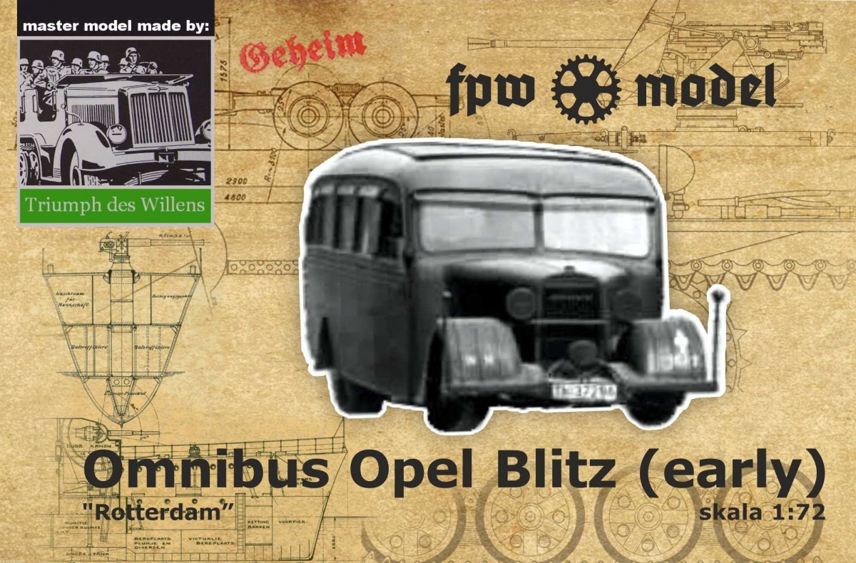 FPW Model TDW007 Triumph des Willens - Opel &amp;quot;Rotterdam&amp;quot; omnibus 1/72