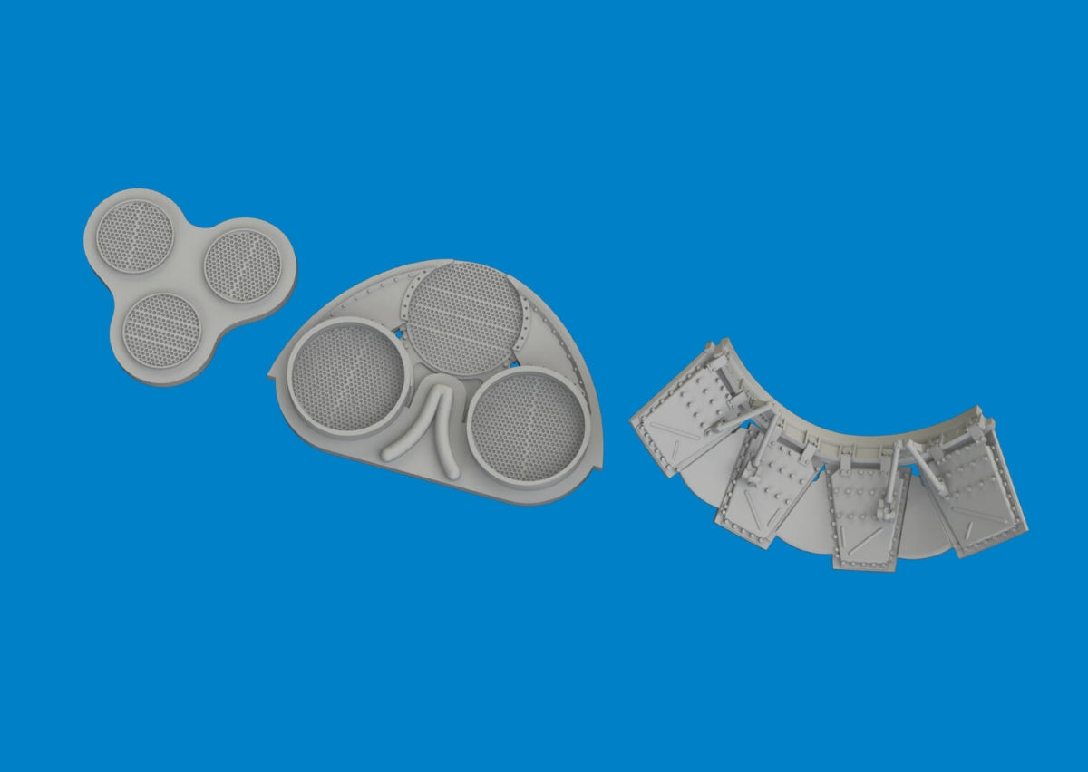 Kit de mise à niveau des radiateurs Eduard 6481097 P-40E - Impression EDUARD 1/48