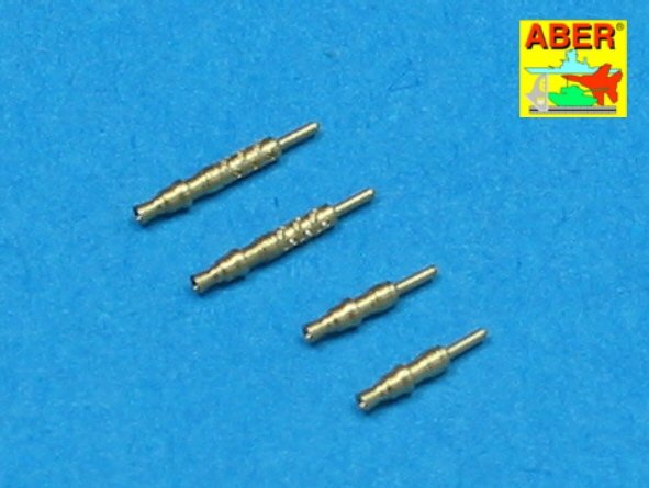 Aber A48 003 Jeu de 4 embouts de canon pour mitrailleuses d'avion allemandes MG 17 de 7,92 mm (1/48)