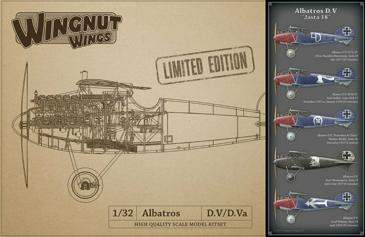 Wingnut Wings 32901 Albatros D.V &amp;quot;Jasta 18&amp;quot; 1/32