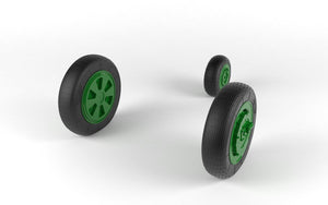 Armory Models AW48028 Mikoyan MiG-21 Fishbed wheels w/ weighted tires, mid production 1/48 – zdjęcie 4