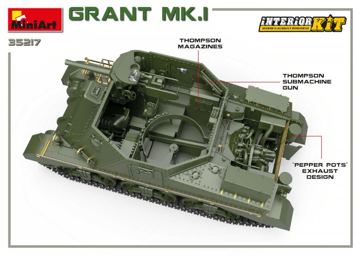 MiniArt 35217 Grant Mk.I w/interior 1/35 – image 10
