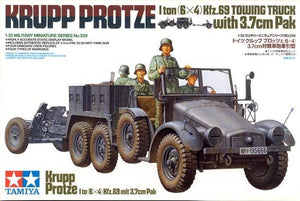 Tamiya 35259 Krupp Protze 1 Ton (6x4) Kfz.69 Towing Truck w/3.7cm Pak 1/35