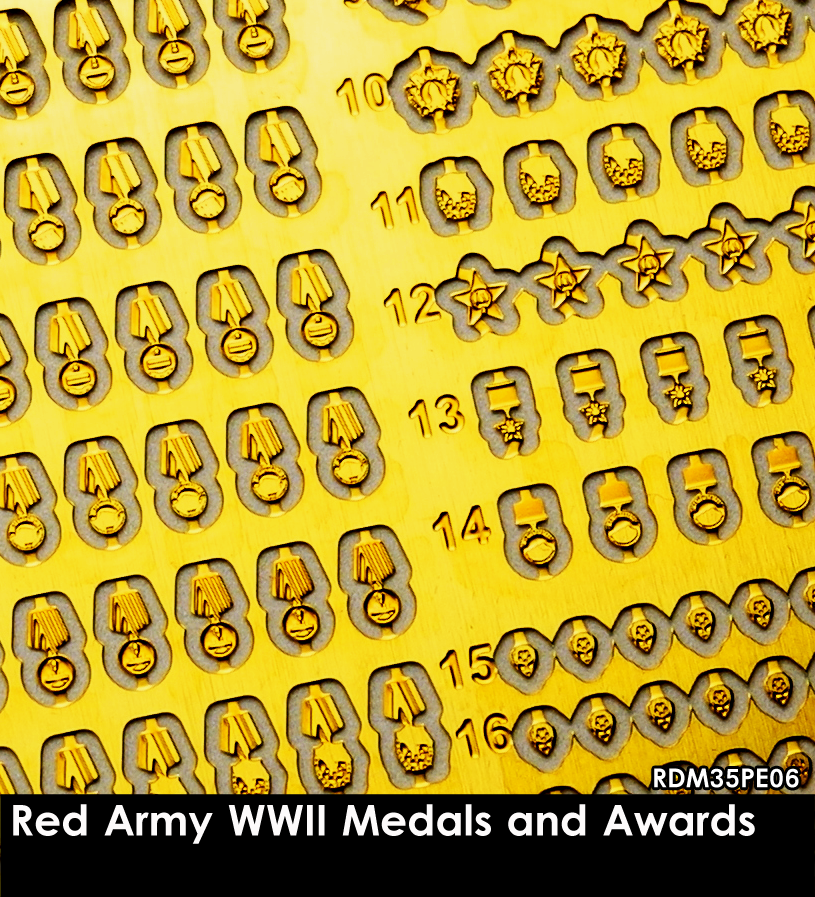 RADO Miniatures RDM35PE06 Médailles et décorations de l&amp;#39;Armée rouge de la Seconde Guerre mondiale, échelle 1/35 – image 2