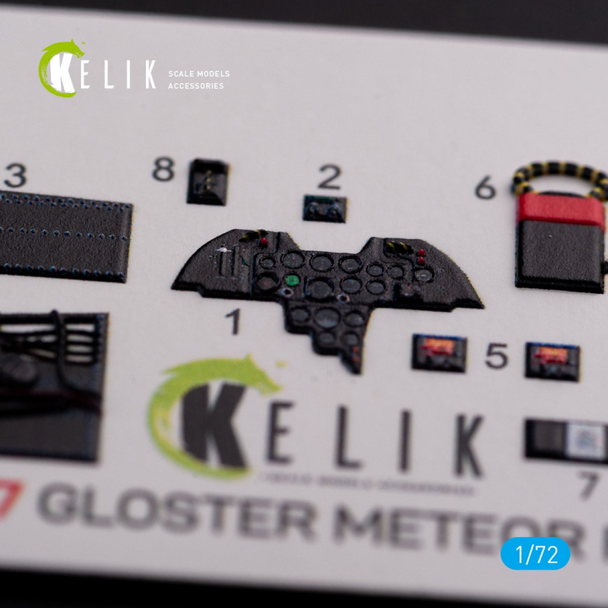 KELIK K72077 Gloster Meteor F.8 interior 3D decals for Airfix kit 1/72 – Bild 5