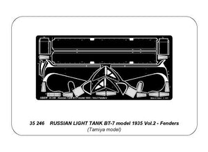 Aber 35246 Russian light tank BT-7 - vol. 2 - additional set - fenders 1/35 – immagine 4