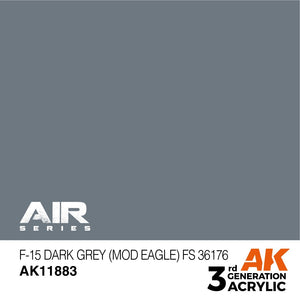 AK Interactive AK11883 F-15 GRIS FONCÉ (MOD EAGLE) FS 36176 – AIR 17 ml