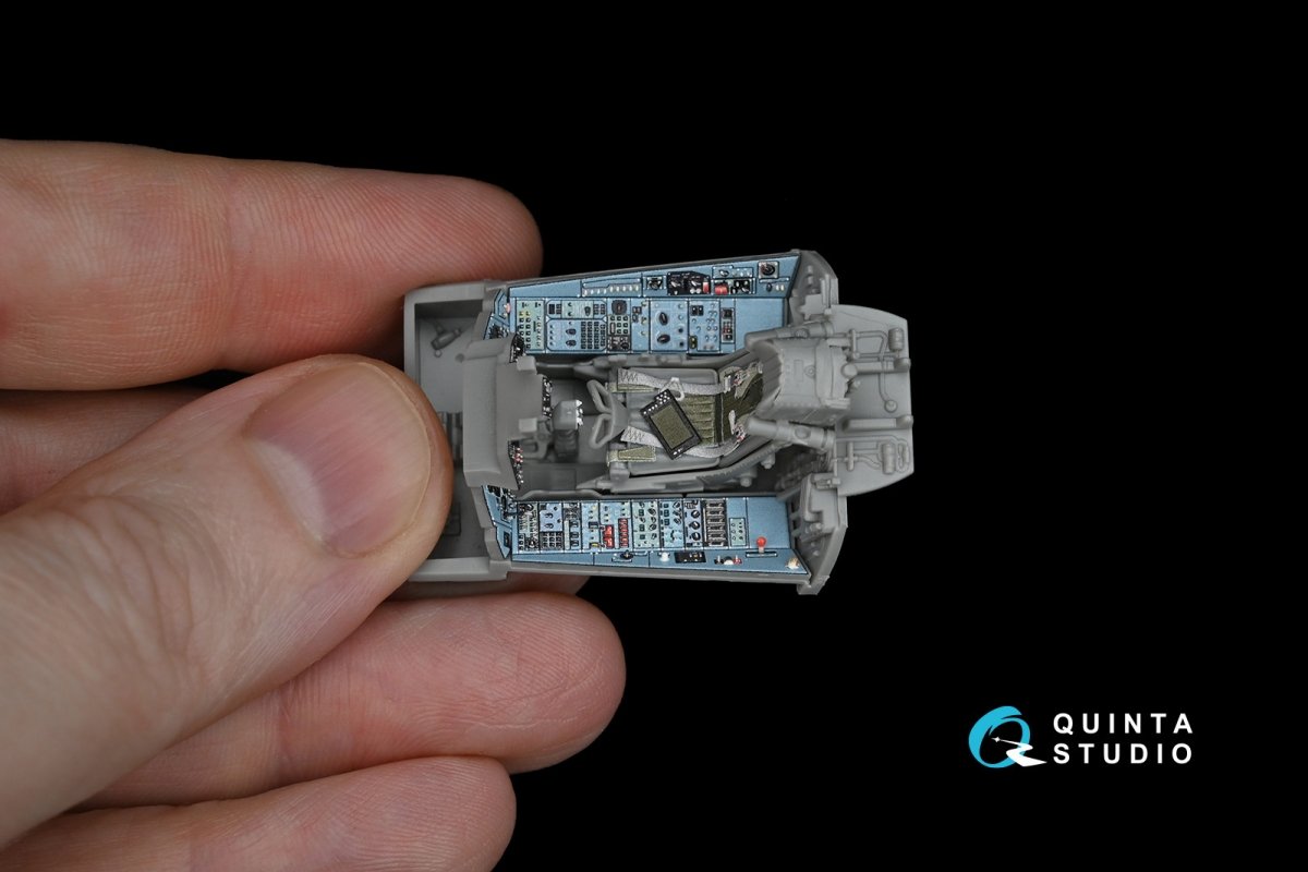 Quinta Studio QD48172 Su-33 3D-Printed &amp;amp; coloured Interior on decal paper (for Kinetic kit) 1/48 – immagine 5